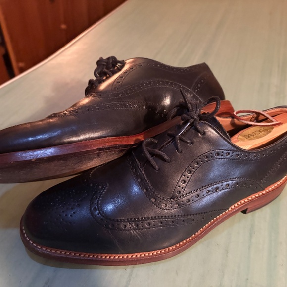 Mens Oliver Sweeney Black Oxford Brogue Aldeburgh Wing Tips UK 9 US 10 main image 10